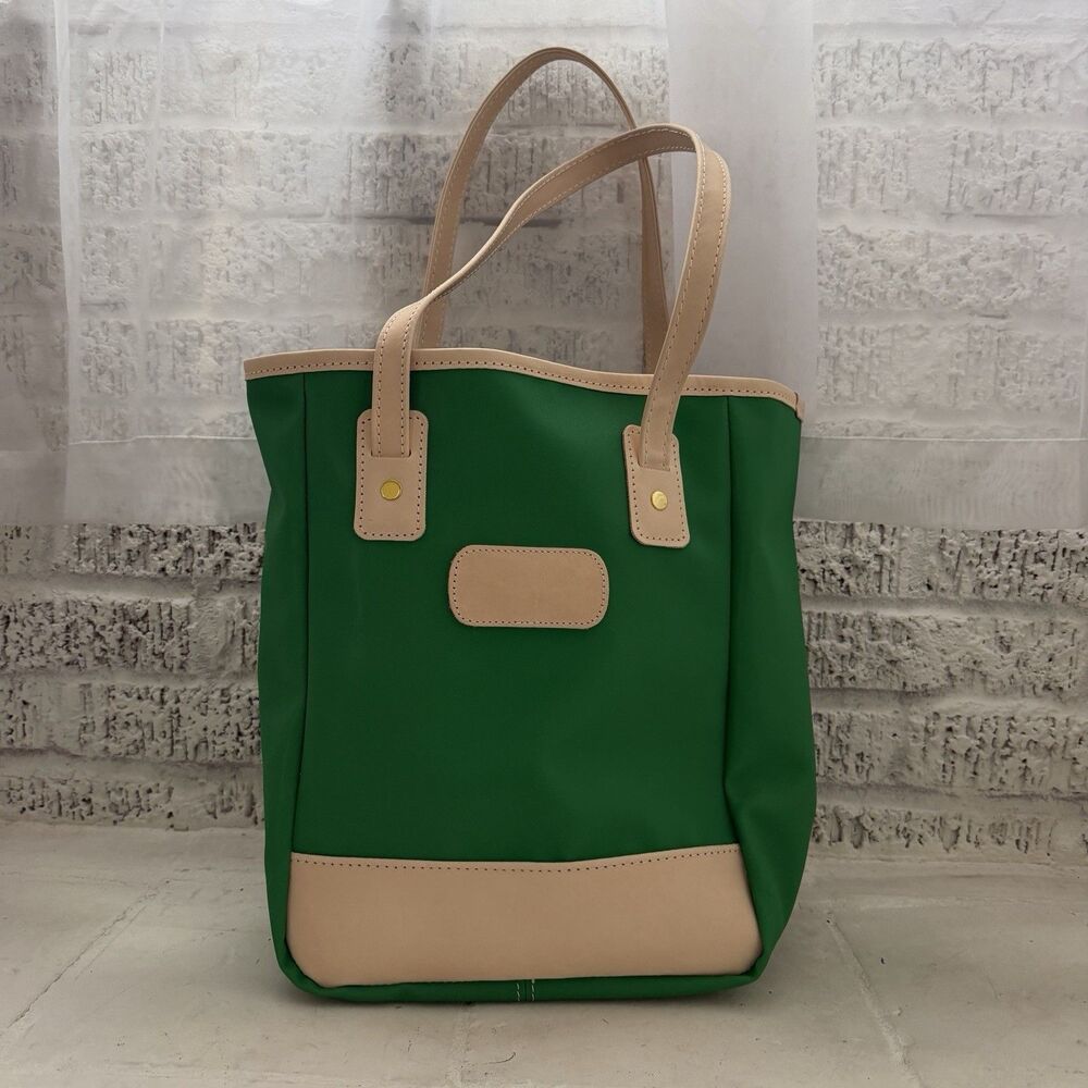 NEW Jon Hart Tote Bag Emerald Green Alamo Heights Tote Leather Texas Retail 230
